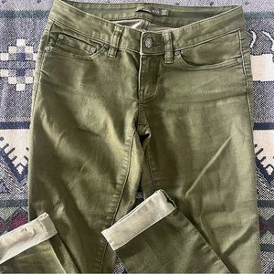 Prana Kayla Jean, size 00, cargo green